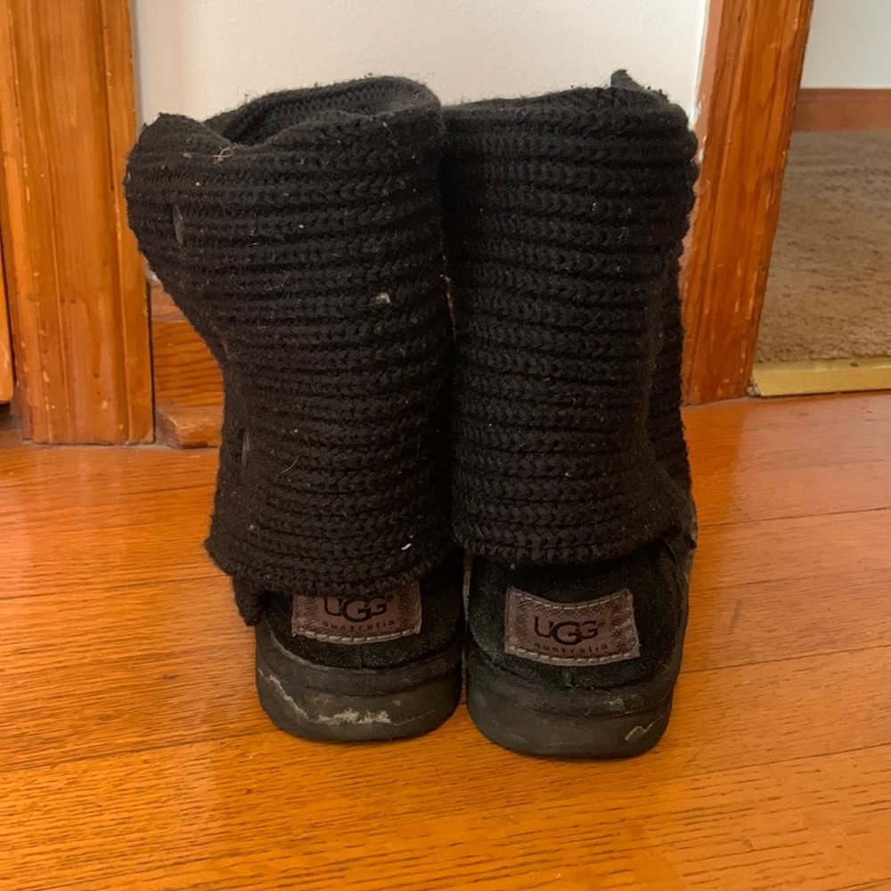 Black crochet Uggs. Size 7